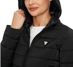 Guess Damen Steppjacke Solid Heavy Diann Puffer Jacke