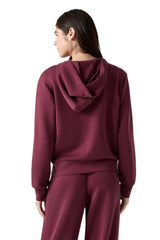 GUESS Damen Full Zip Sweatshirt Olympe Full Zip Hoodie Sweatsh