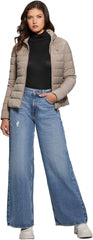 Guess Damen Steppjacke Solid Heavy Diann Puffer Jacke