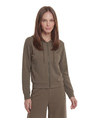 GUESS Damen Full Zip Sweatshirt Olympe Full Zip Hoodie Sweatsh