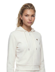 GUESS Damen Full Zip Sweatshirt Olympe Full Zip Hoodie Sweatsh