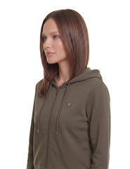 GUESS Damen Full Zip Sweatshirt Olympe Full Zip Hoodie Sweatsh