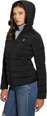 Guess Damen Steppjacke Solid Heavy Diann Puffer Jacke