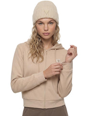 GUESS Damen Full Zip Sweatshirt Olympe Full Zip Hoodie Sweatsh
