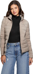 Guess Damen Steppjacke Solid Heavy Diann Puffer Jacke