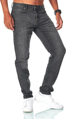 JEEL Herren Sweat-Jeans - Regular-Fit Straight-Cut - Stretch Washed Denim-Look - Jeans-Hose