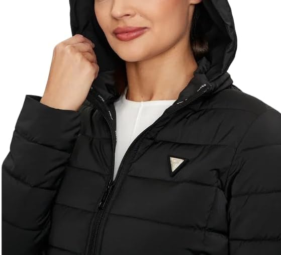 Guess Damen Steppjacke Solid Heavy Diann Puffer Jacke
