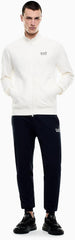 EA7 Emporio Armani Black/White (8NPV60-PJVRZ-M0036) Trainingsanzug für Herren, schwarz/weiß, aus Baumwolle, Reißverschluss, Jogginghose, Taschen, bequem, Logo, Größe L