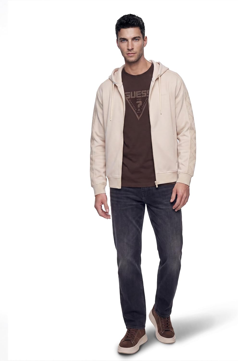 Guess Herren Full Zip Sweatshirt Kenneth
