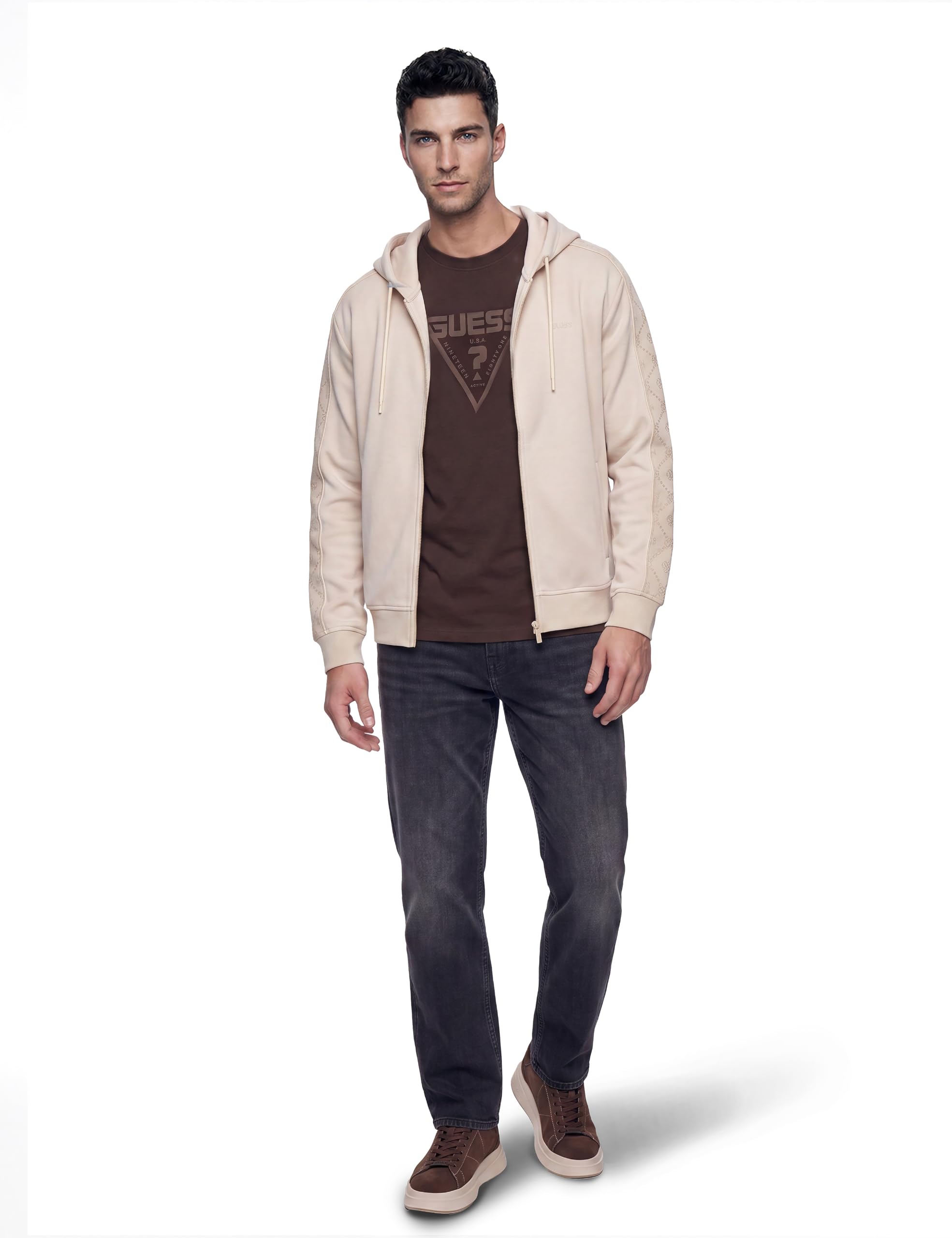 Guess Herren Full Zip Sweatshirt Kenneth