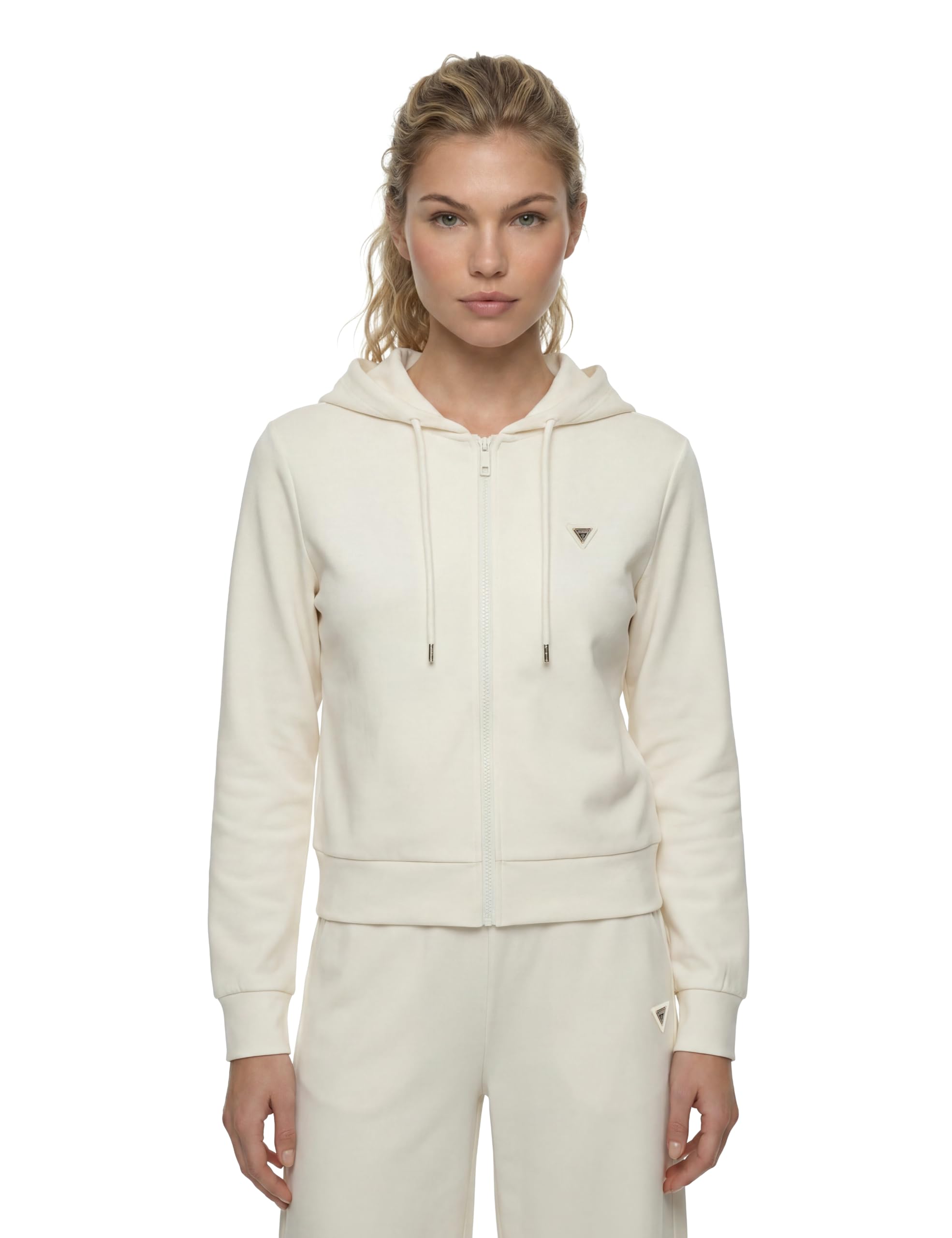 GUESS Damen Full Zip Sweatshirt Olympe Full Zip Hoodie Sweatsh