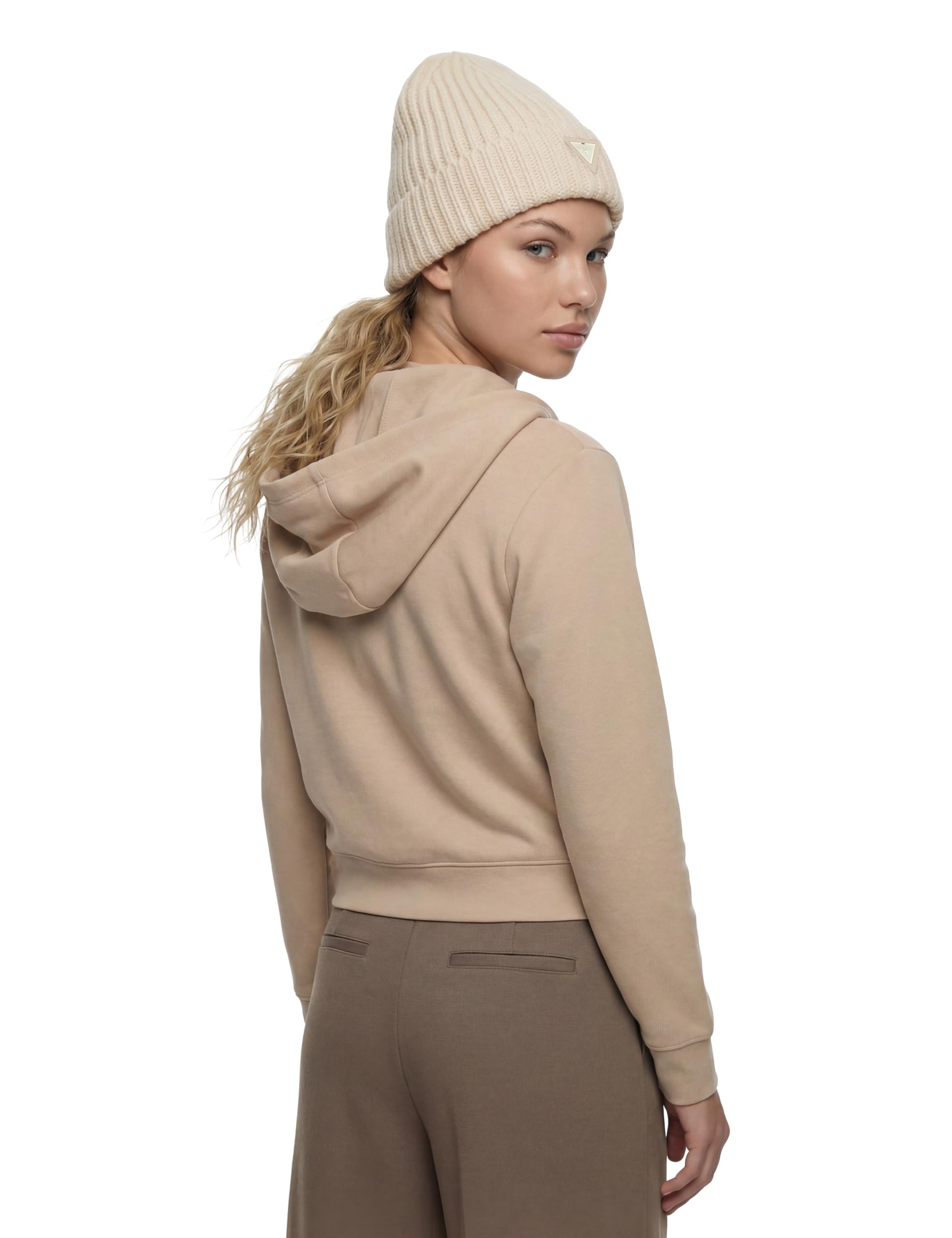 GUESS Damen Full Zip Sweatshirt Olympe Full Zip Hoodie Sweatsh