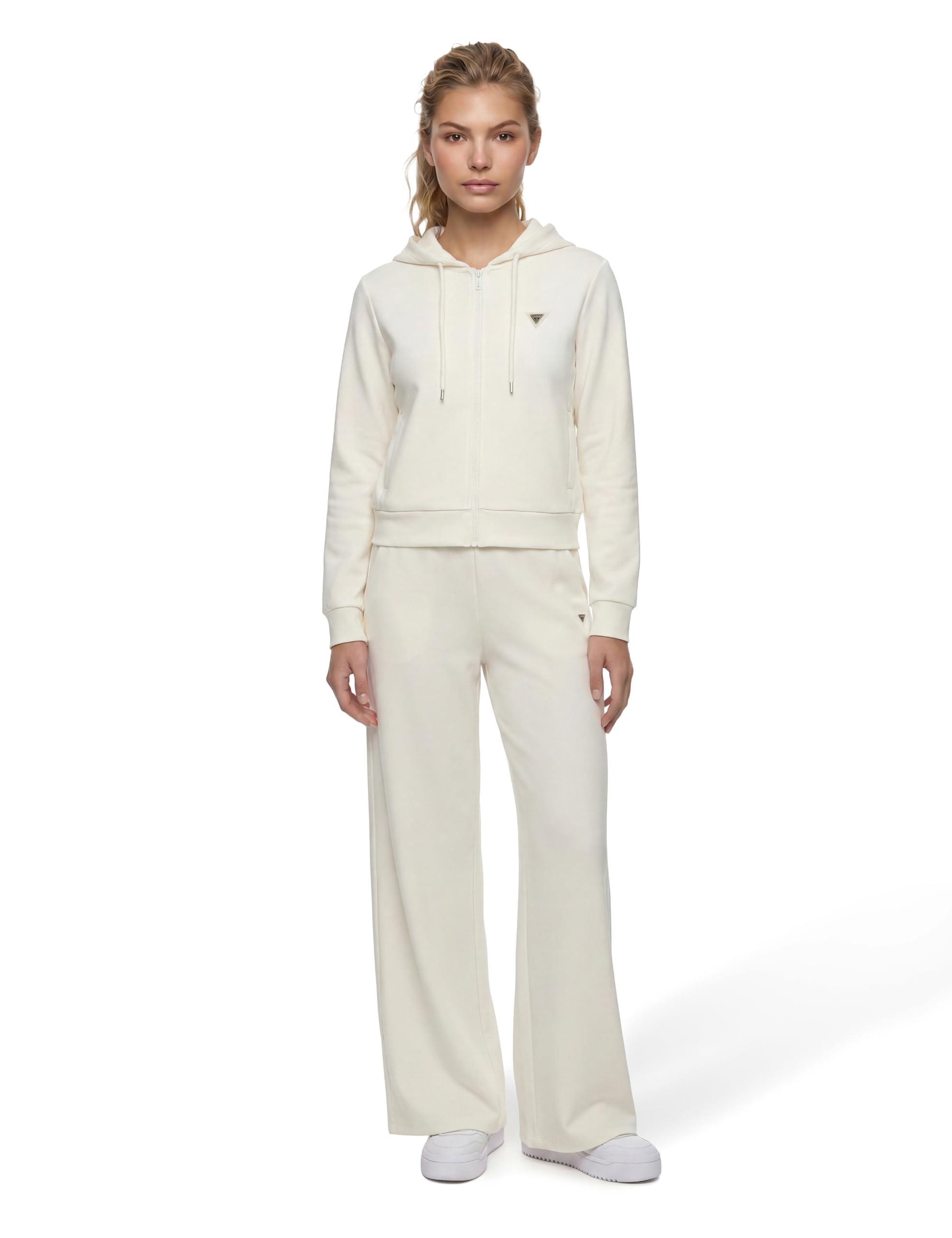 GUESS Damen Full Zip Sweatshirt Olympe Full Zip Hoodie Sweatsh