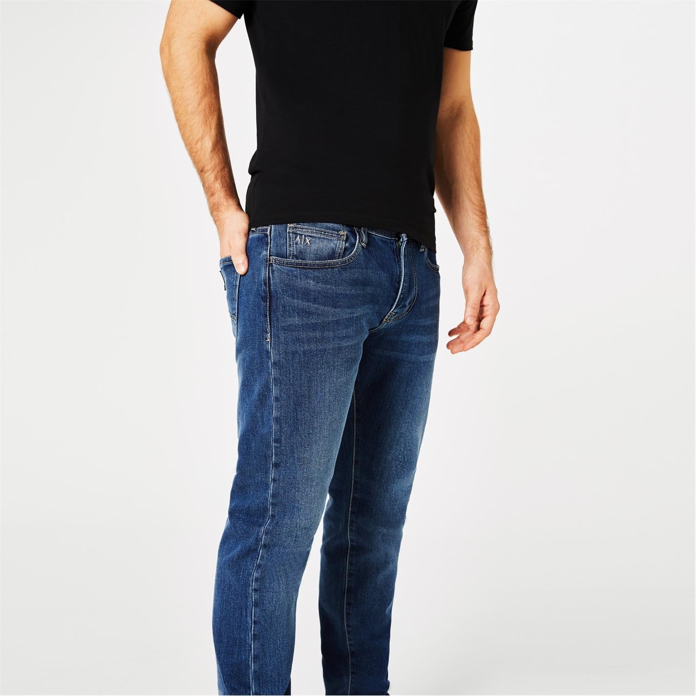 A|X Armani Exchange Herren Jeans 5 Pocket Pocket Straight Denim