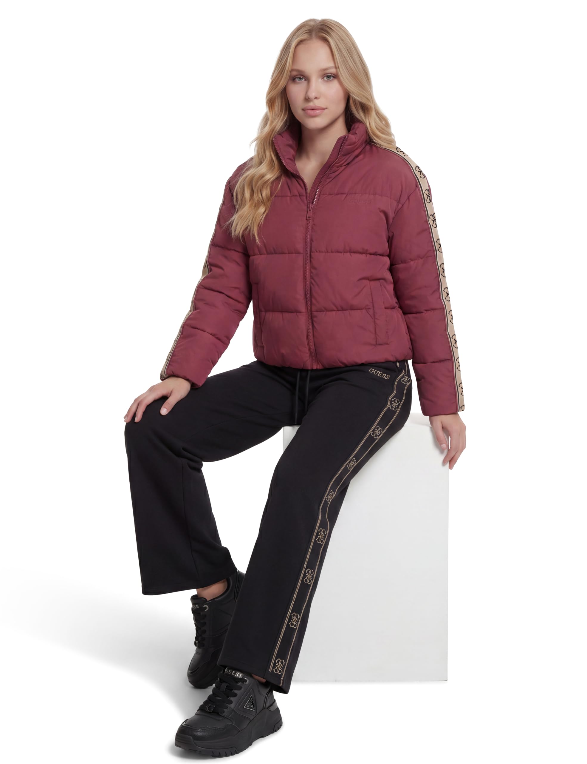 Guess Damen Jacke Jean Puffer Jacket