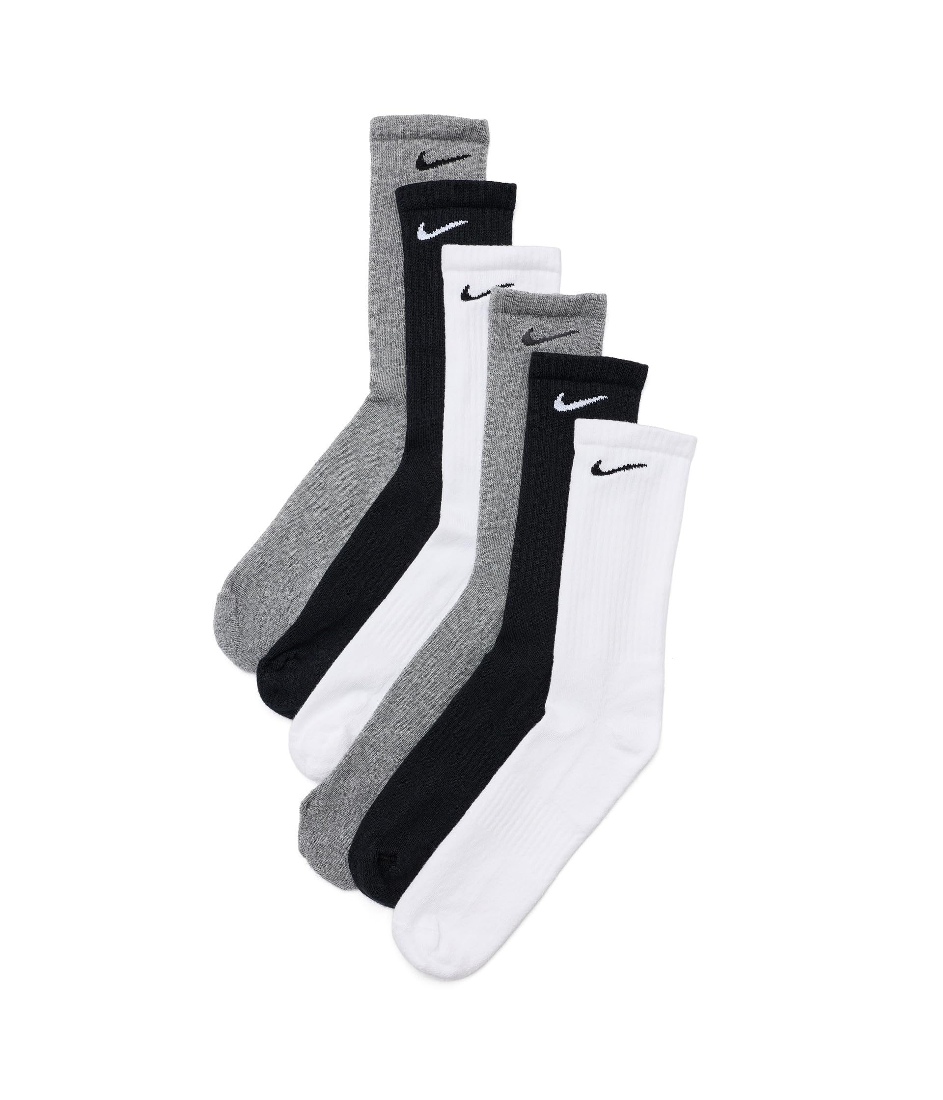 Nike Herren Everyday Cushioned Crew Crew-trainingssocken (6 Paar)