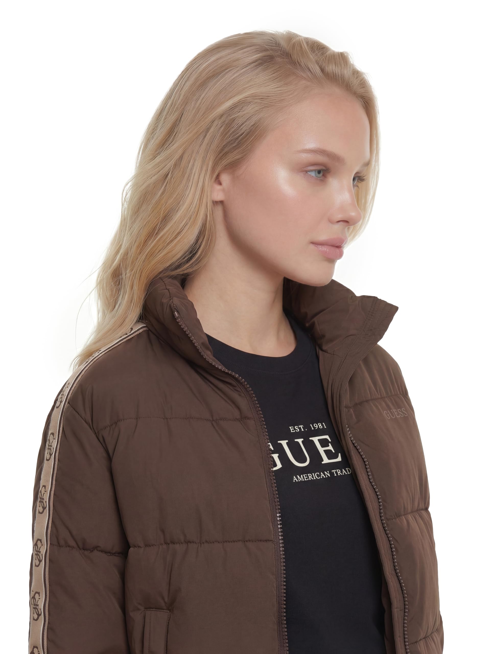 Guess Damen Jacke Jean Puffer Jacket