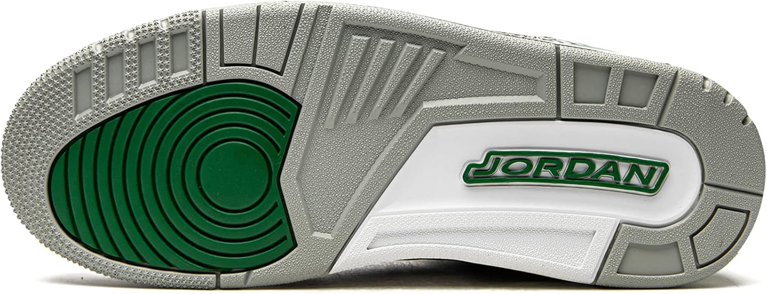 Jordan Air 3 Retro Herren CT8532 030 Kieferngrün, Größe 45, Weiß, Grün, 11