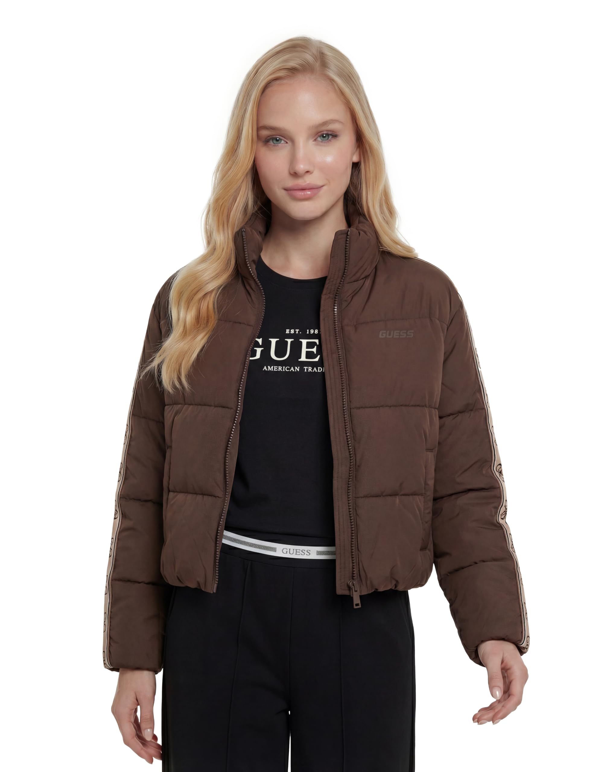 Guess Damen Jacke Jean Puffer Jacket