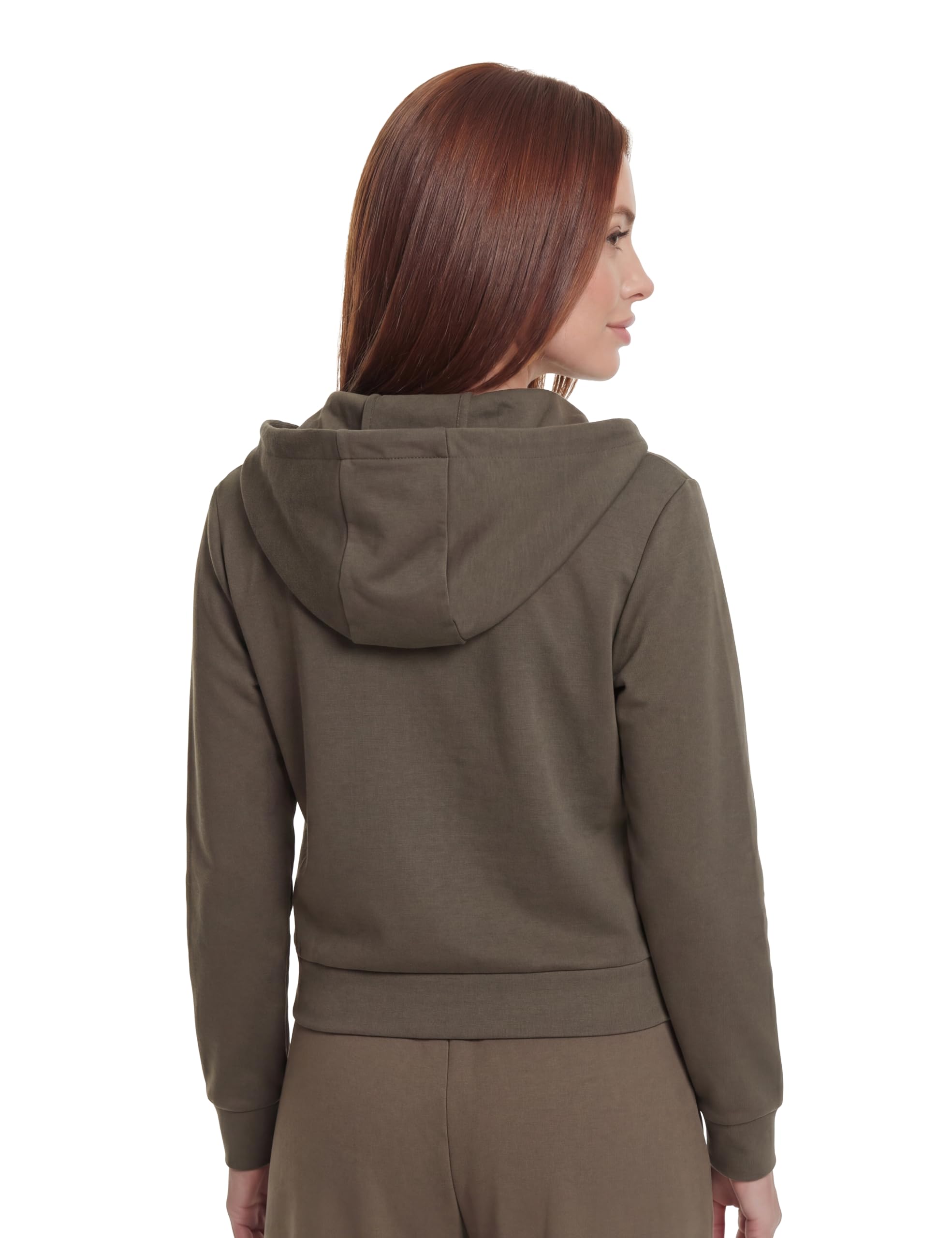 GUESS Damen Full Zip Sweatshirt Olympe Full Zip Hoodie Sweatsh