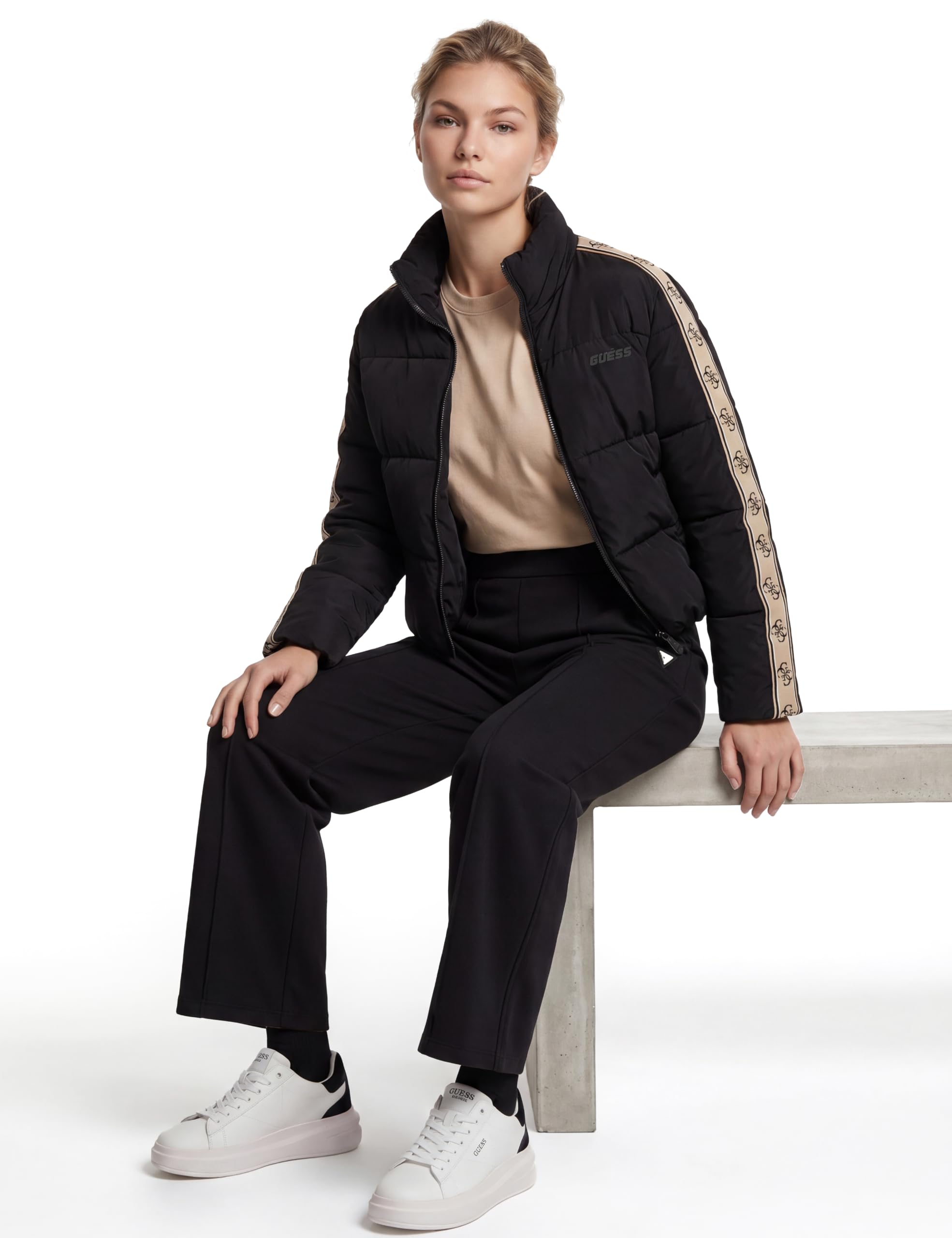 Guess Damen Jacke Jean Puffer Jacket