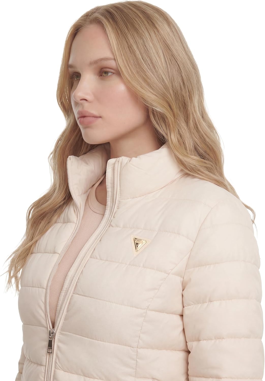 Guess Damen Steppjacke Solid Heavy Diann Puffer Jacke