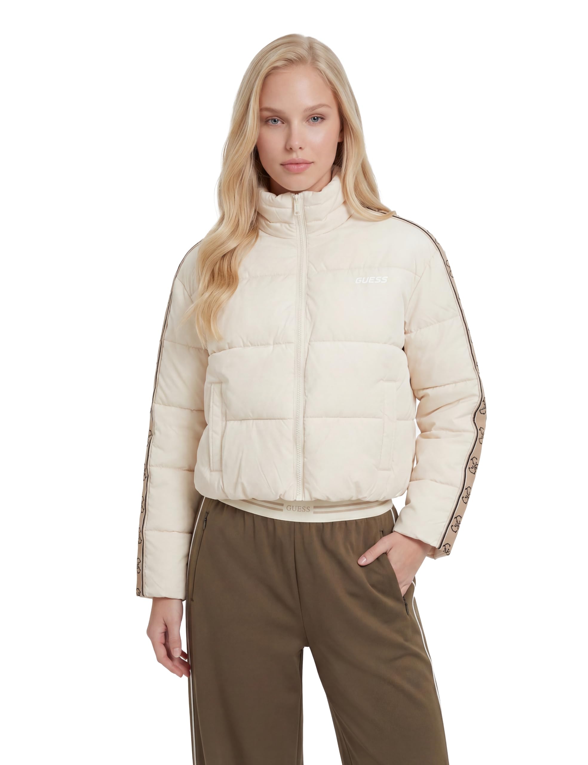 Guess Damen Jacke Jean Puffer Jacket