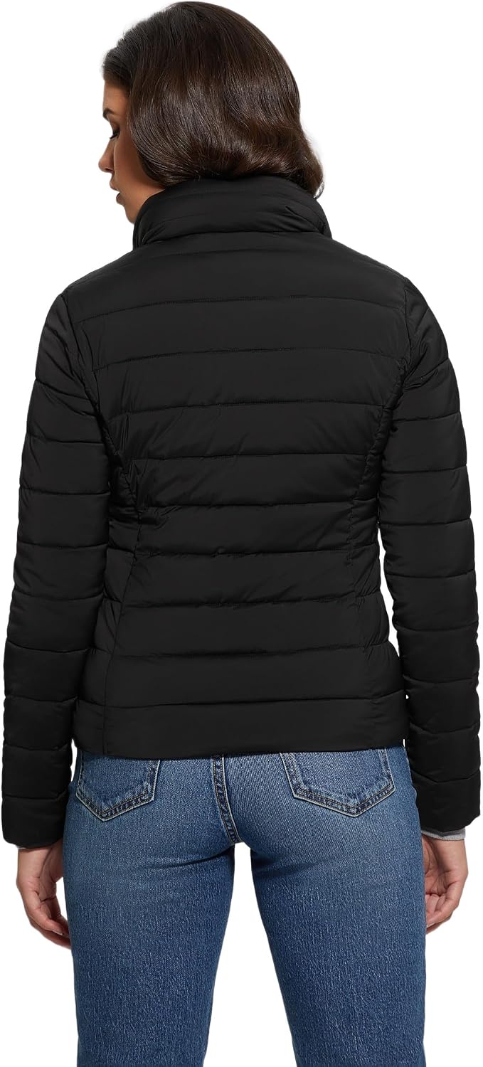 Guess Damen Steppjacke Solid Heavy Diann Puffer Jacke