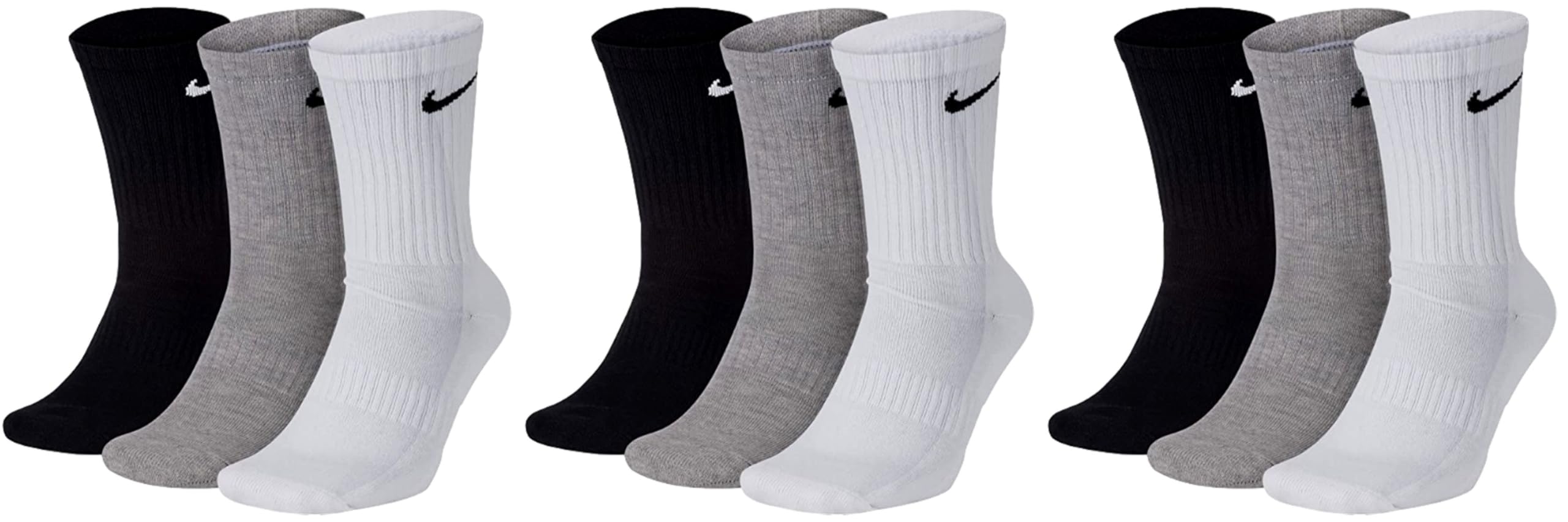 Nike Herren Everyday Cushioned Crew Crew-trainingssocken (6 Paar)