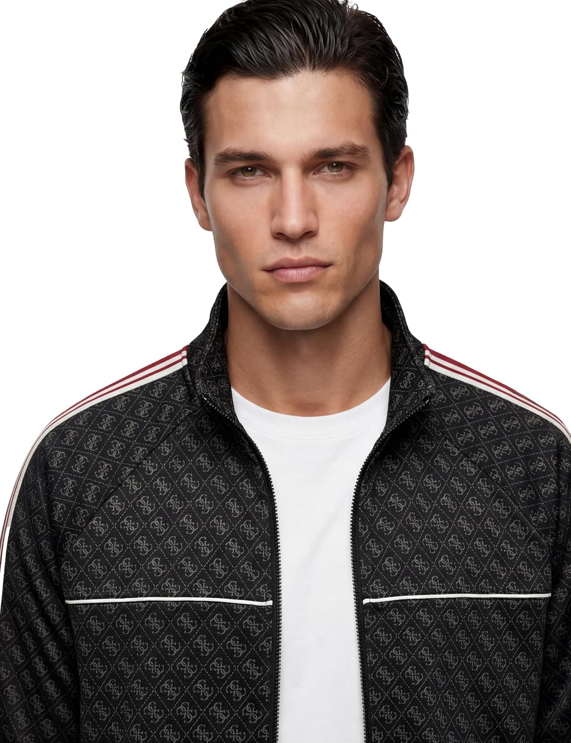 Guess Herren Full Zip Sweatshirt Parimo High Neck Full Zip SWEA