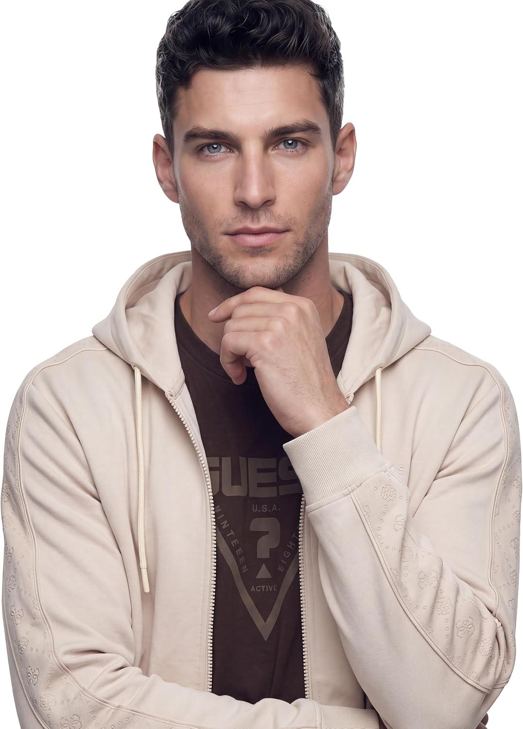 Guess Herren Full Zip Sweatshirt Kenneth