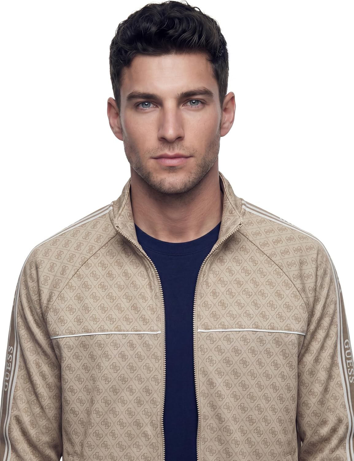 Guess Herren Full Zip Sweatshirt Parimo High Neck Full Zip SWEA