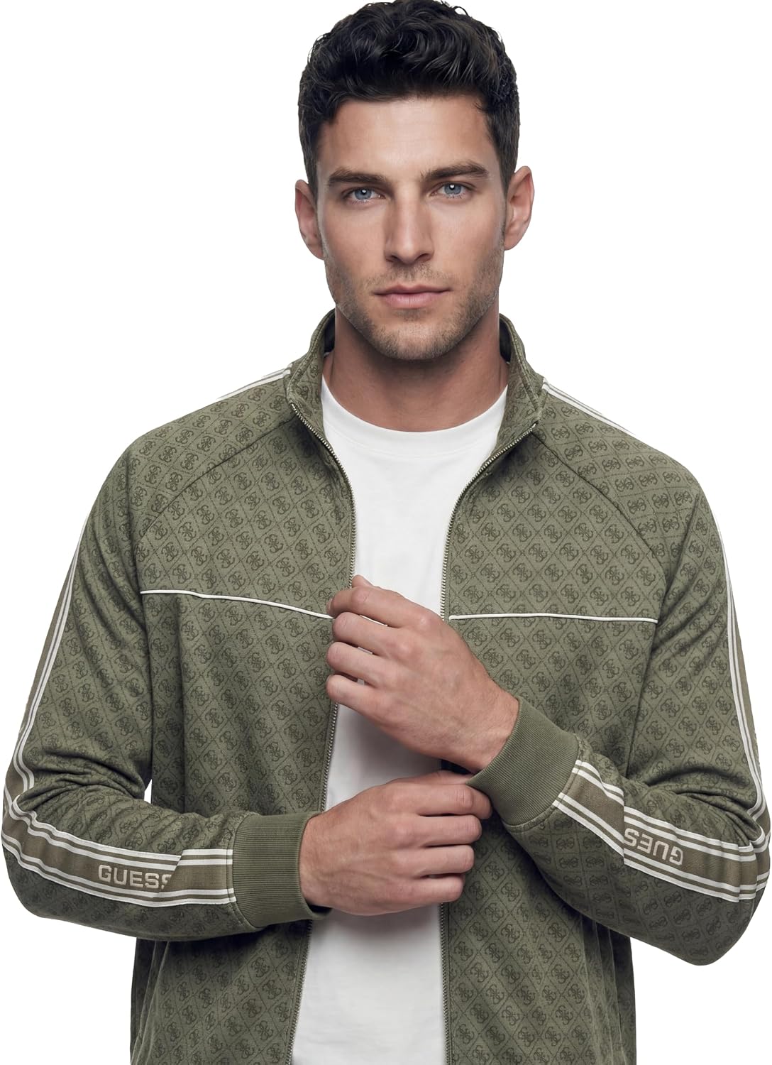 Guess Herren Full Zip Sweatshirt Parimo High Neck Full Zip SWEA