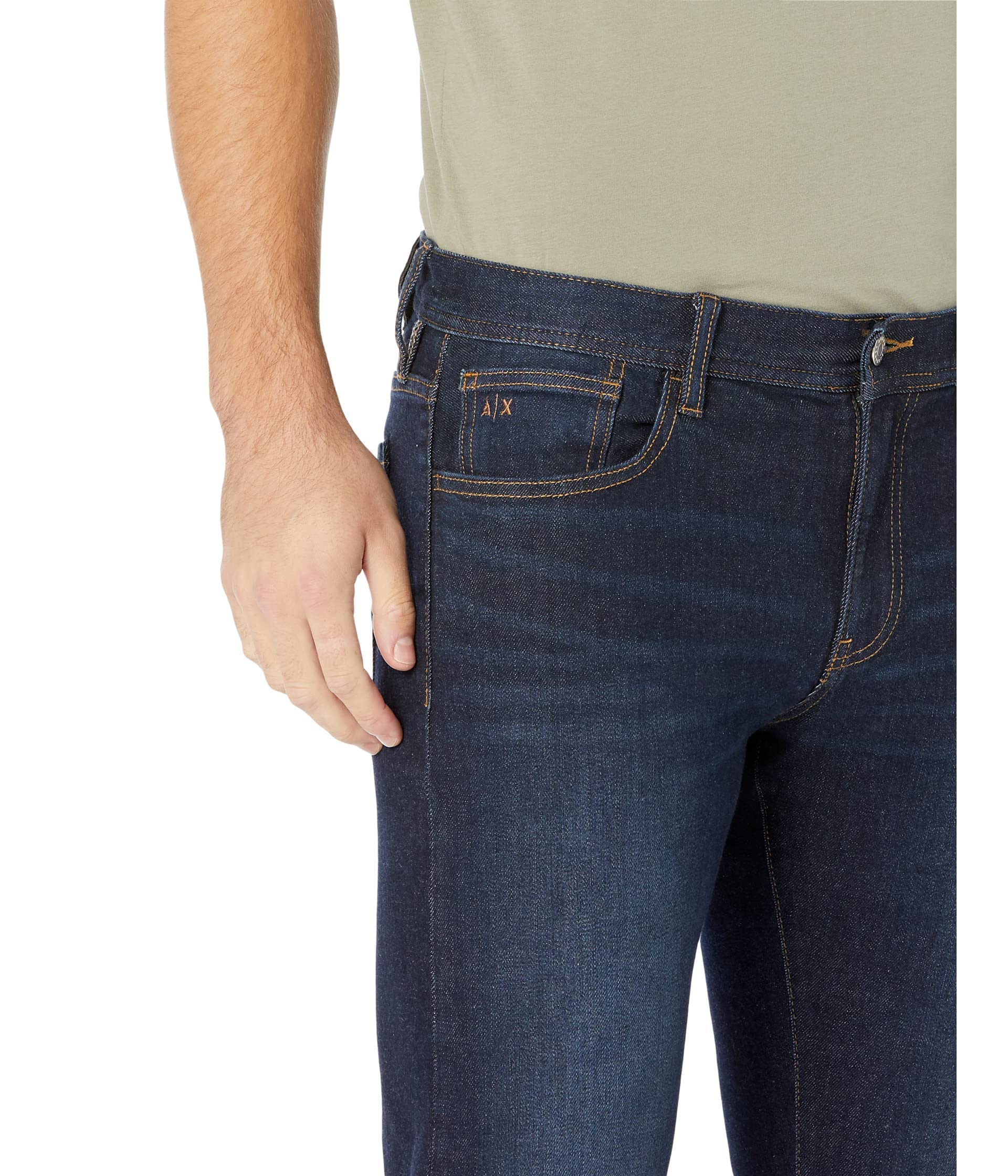 A|X Armani Exchange Herren Jeans 5 Pocket Pocket Straight Denim